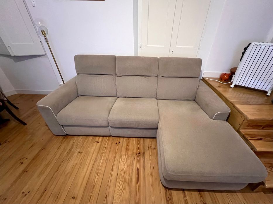 Sofá Divani & Divani Elétrico c/ Chaise Longue - Transporte Incluído