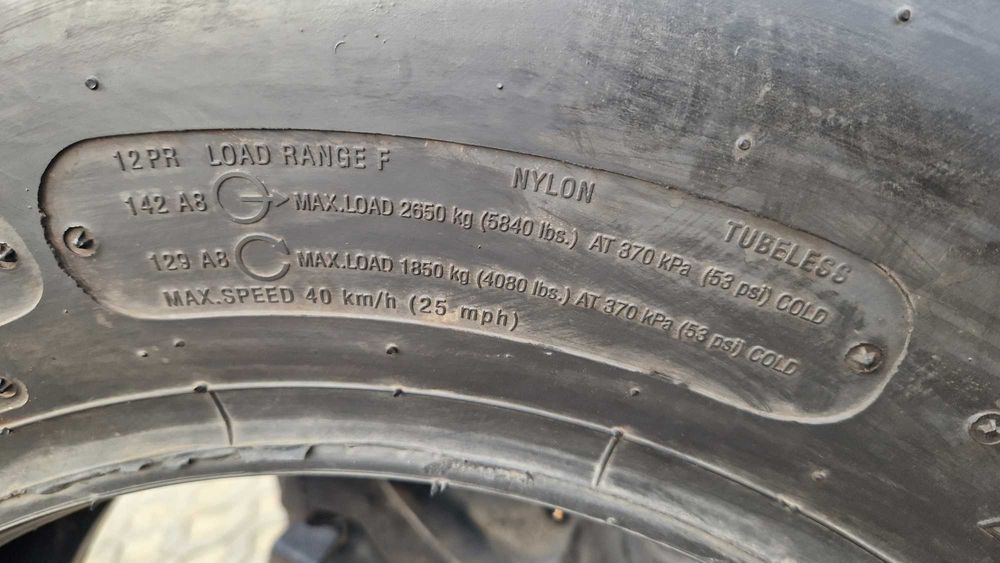 12.5/80-18 12.5-18 340/80-18 NOWE 12PR JCB 3cx