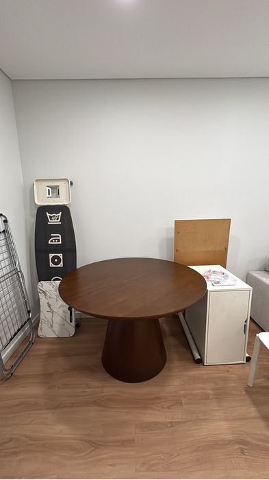 Mesa de jantar extensivel 120-160×120