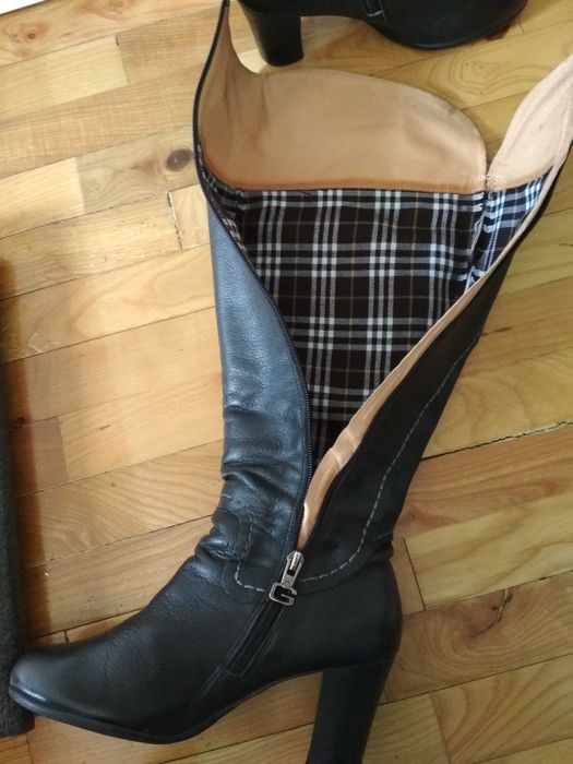 Botas de cano alto em pele - Gant