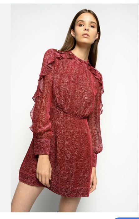 PINKO шикарна коктельна сукня у пристрасному кольорі