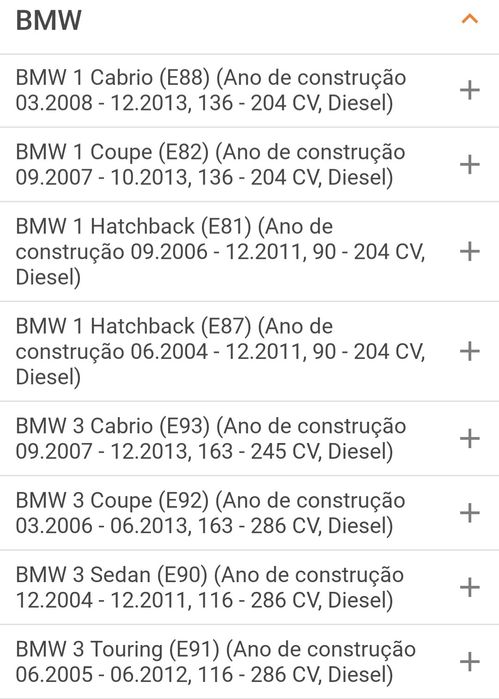 Filtro de ar Bosch S0119 para BMW ou Alpina