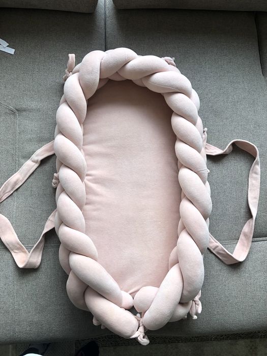 Набір у дитяче ліжечко/кокон twins з косичкою