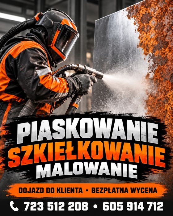 Piaskowanie, malowanie mobilne