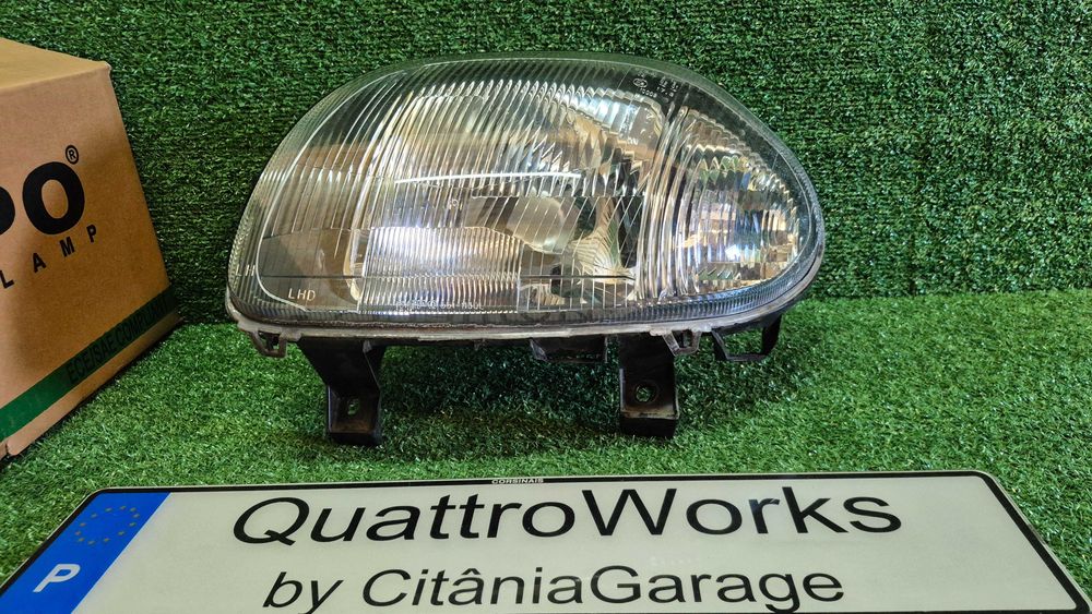Otica Farol Esquerdo Renault Clio II 1998 a 2001 Ref. 551-1130L-LD-EM USADA DEPO COMO NOVA