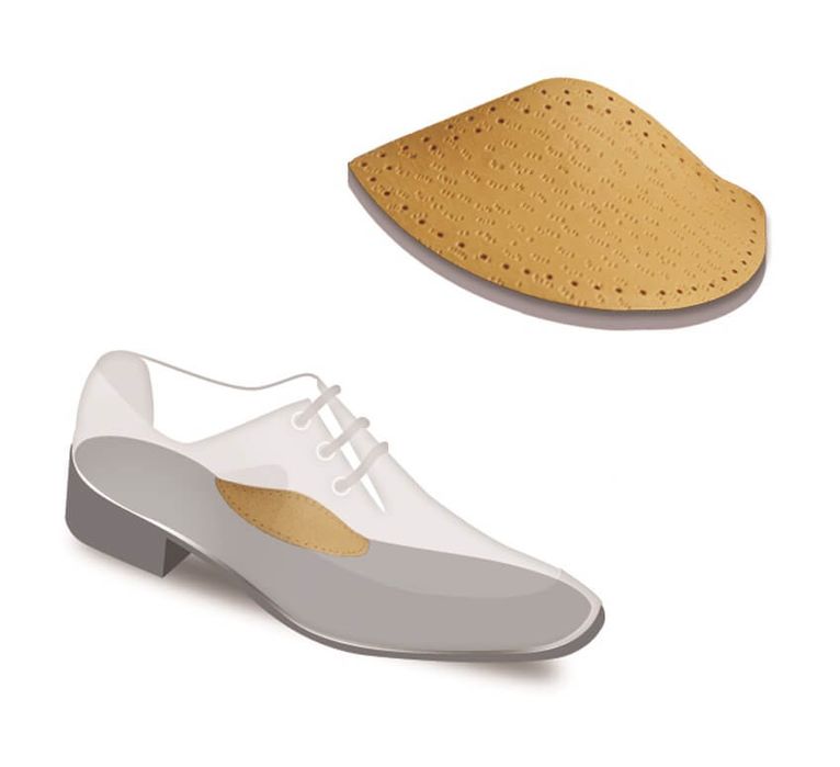 Klin boczny pelota na płaskostopie ze skóry naturalnej 35/36