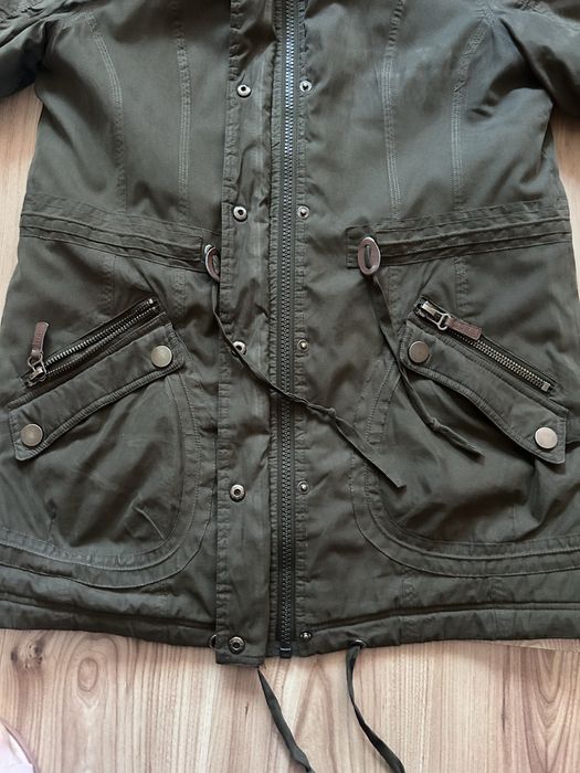 Kurtka khaki ocieplana
