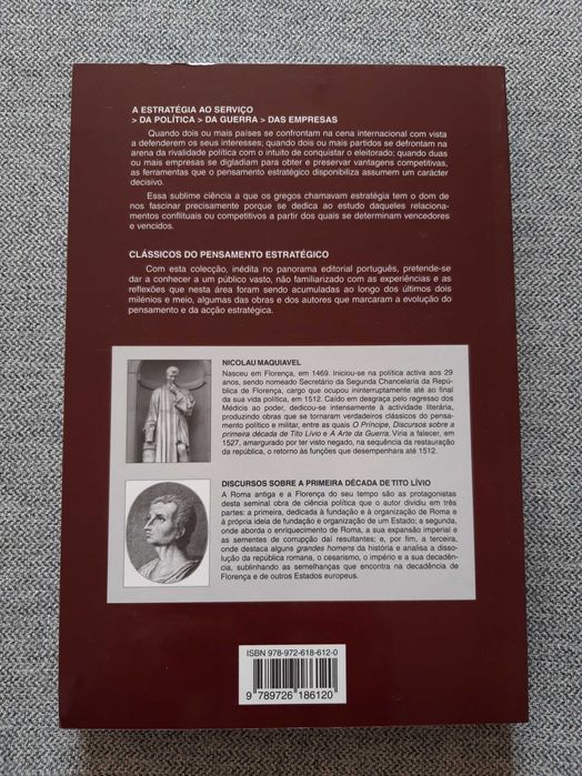 Livro "Discursos sobre a Primeira Década de Tito Lívio" de Maquiavel