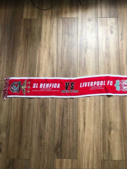 Cachecol Benfica e Liverpool - 2021-22 UEFA Champions League