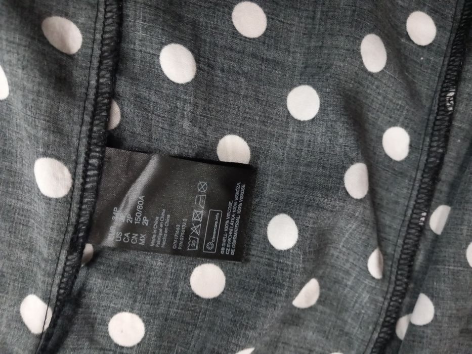 Sukienka w grochy xs h&m