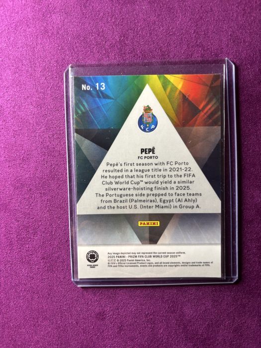 Carta Pepê Fc Porto Prizmatic panini