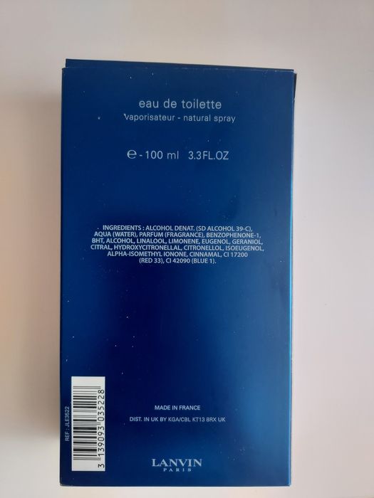 Lanvin Oxigene 100ml hoje 40