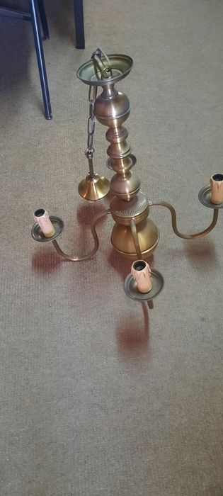 Candeeiro tecto 4 lampadas vintage