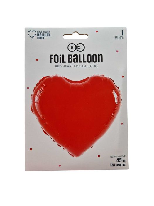 Balon foliowy serce kolor czerwony
