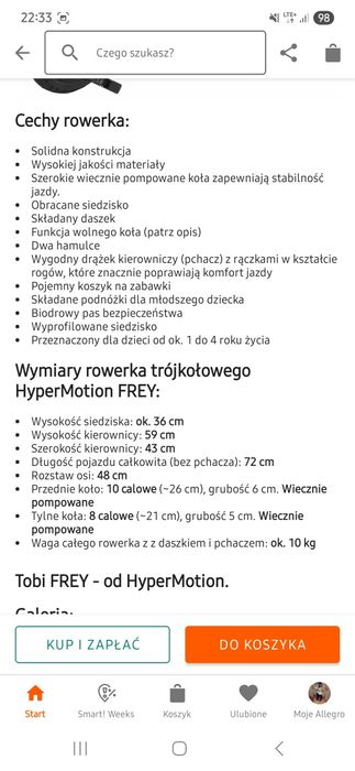 Sprzedam rowerek