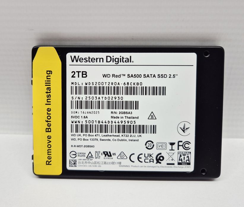 Dysk WD RED SSD 2 TB Sata SA500 2.5", Komis Jasło Czackiego