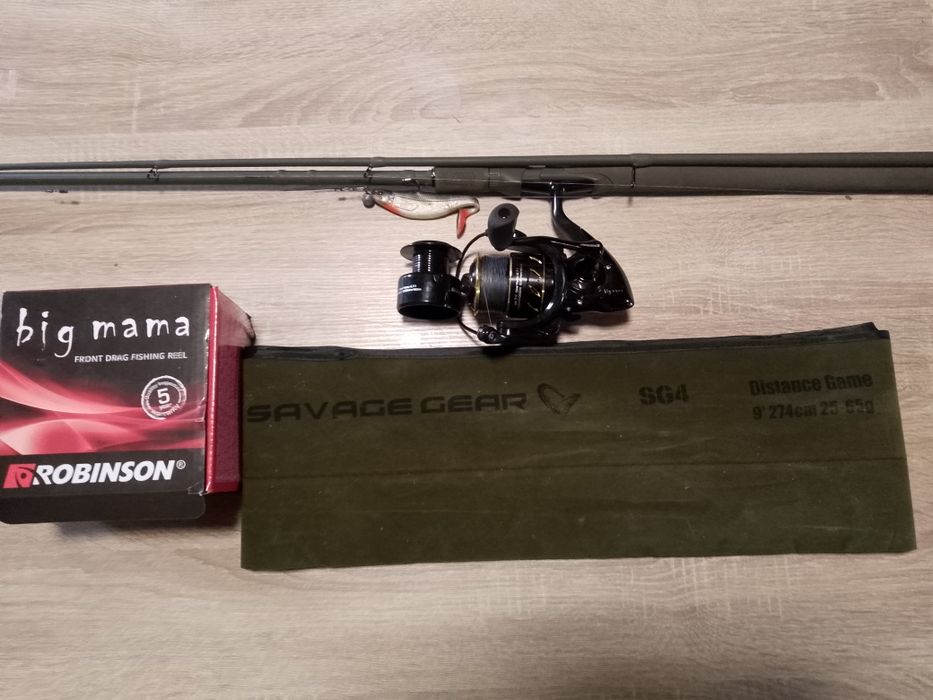 Zestaw wędkarski SG4 274cm CW25-65 + kołowrotek Robinson BigMama4000