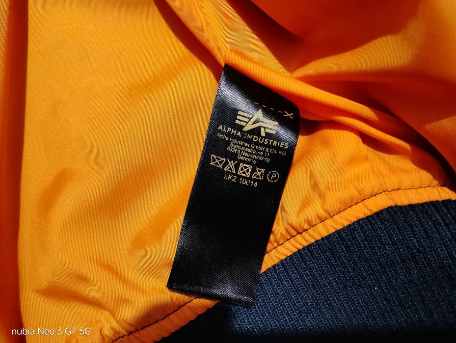 Бомбер Alpha industries ma 1 blue