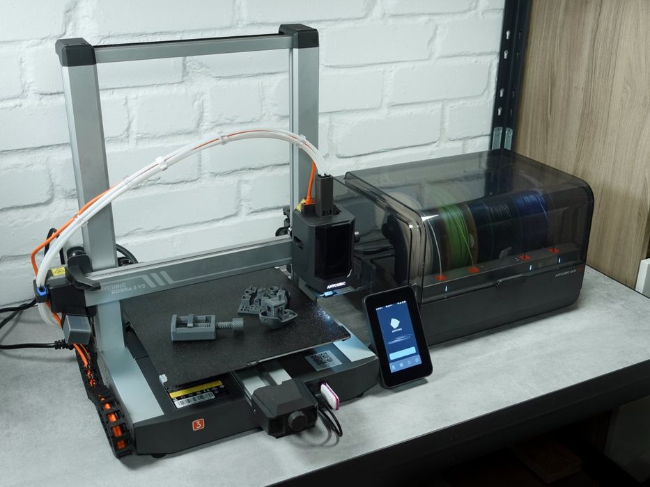3D-принтер Anycubic Kobra 3 V2 Combo + Hotend + з пластиком