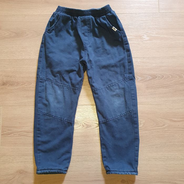 Джинси для хлопчика бу зимові з підкладкою колір синій