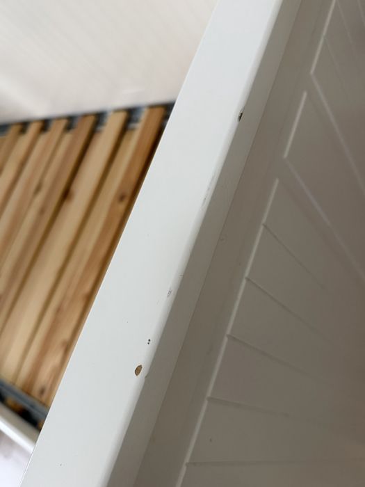 Łóżko IKEA HEMNES z 3 szufladami – białe