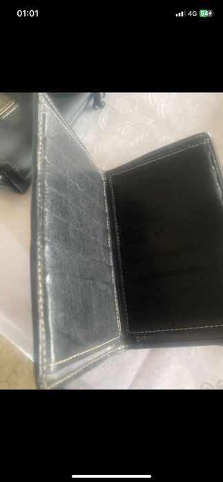 Mala e carteira cavalinho preto