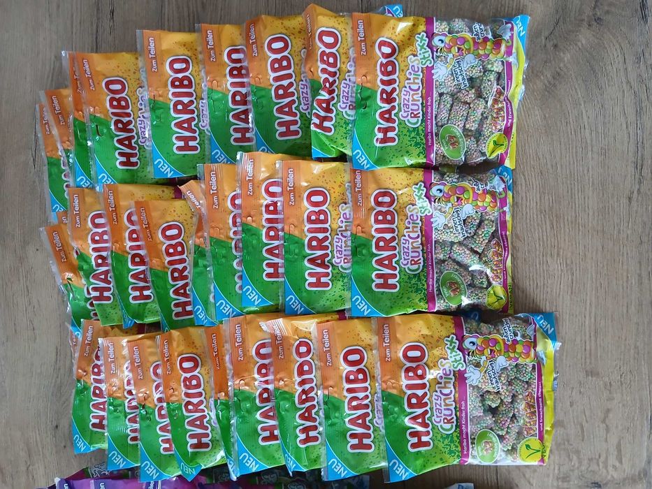 HARIBO CRAZY CRUNCHIES Nowość!!! 60szt 9,6kg