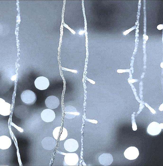 Гірлянда Водопад Штора Батарейках Гирлянда Герлянда теплий 2х2 2*2 3х2