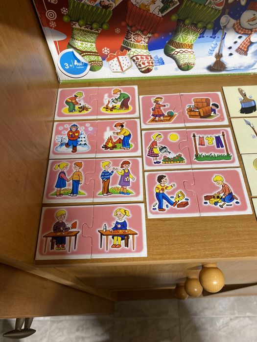 Детские развивающие пазлы половинки