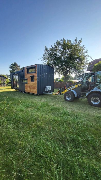 Domek mobilny z sauną Tiny House rekreacyjny na kołach