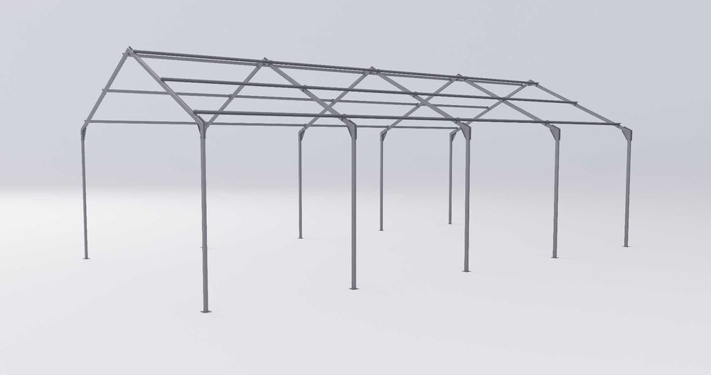 Konstrukcja stalowa 6.5x12x3 hala wiata garaż hangar magazyn