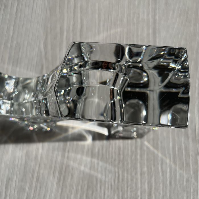 Castiçal Candelabro Vista Alegre de cristal Atlantis