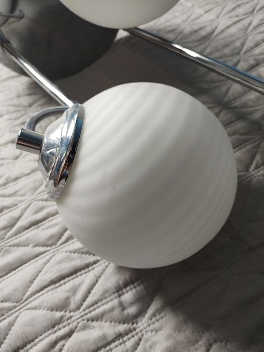 Lampa wisząca srebrna