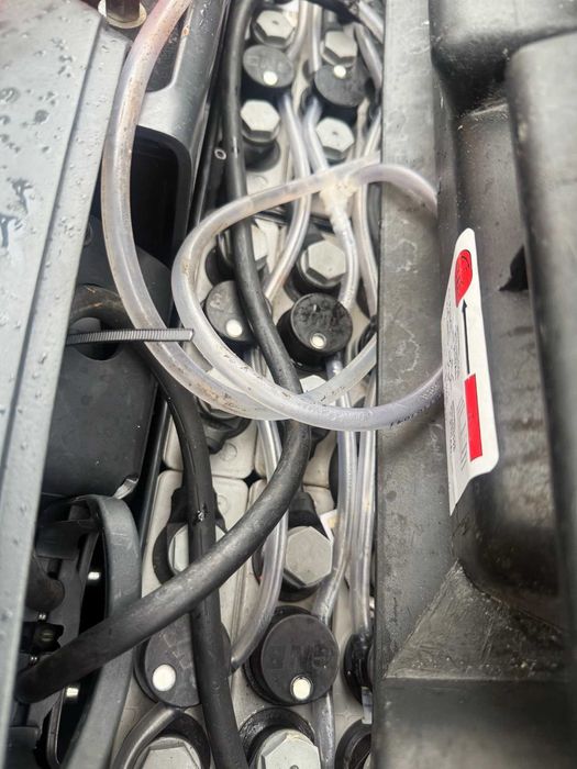 paleciak elektryczny z masztem LINDE L12 1200kg podnoszenie 3.90m 2018