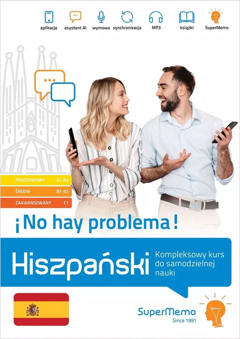 Hiszpański ?No hay problema Kompleksowy kurs do samodzielnej nauki (poziom A1-C1). SuperMemo. Nowy Produkt