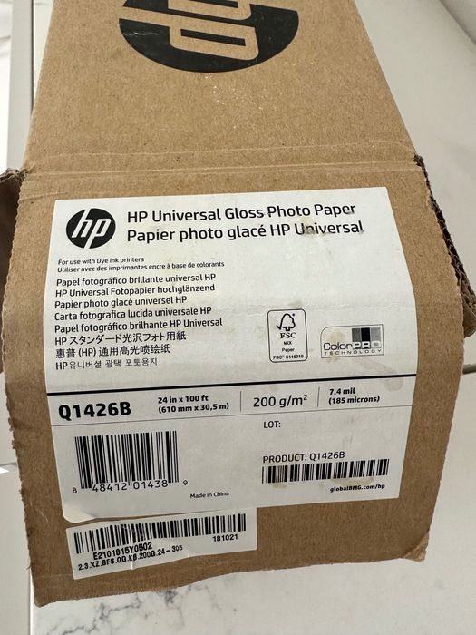 Rolo de papel fotográfico para impressora