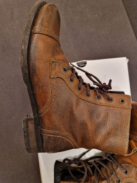 Buty męskie Jack and Jones Premium 40 brązowe vintage look