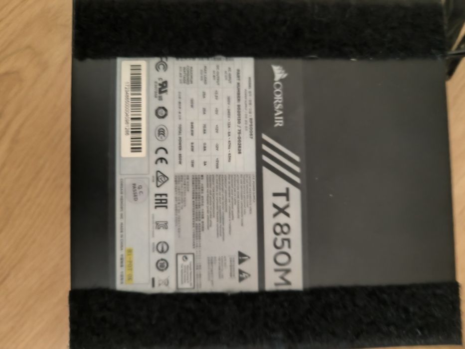 Fonte corsair TX850M com avaria