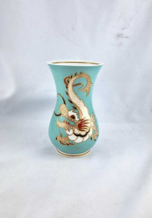 Wazon Schaubach, smok/dragon–  IDEAŁ, TURKUS, Ming