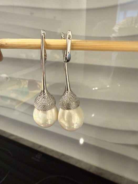 Очаровательные серьги с жемчугом Майорка