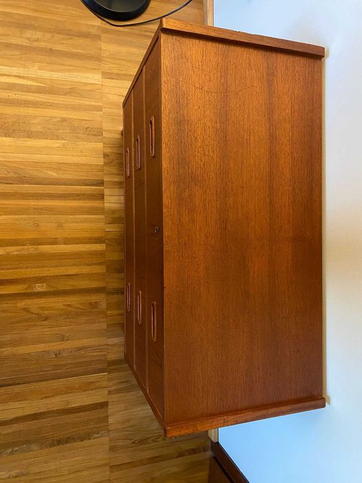 Komoda skandynawska ciemny teak lata 70