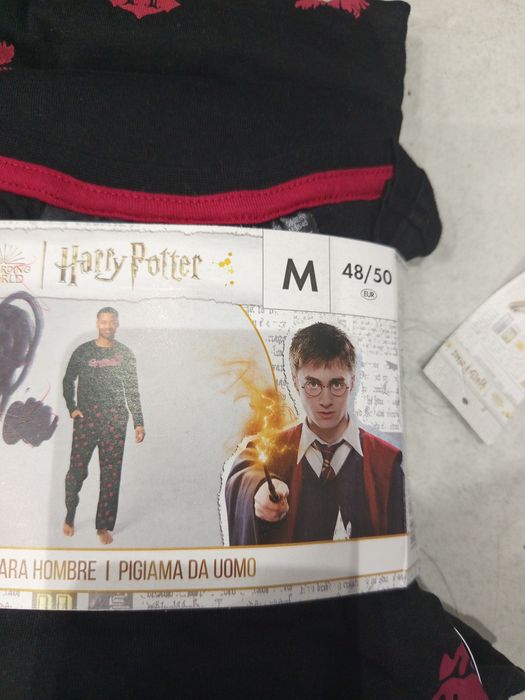Świetna bawełniana piżama męska Harry Potter rozmiar M