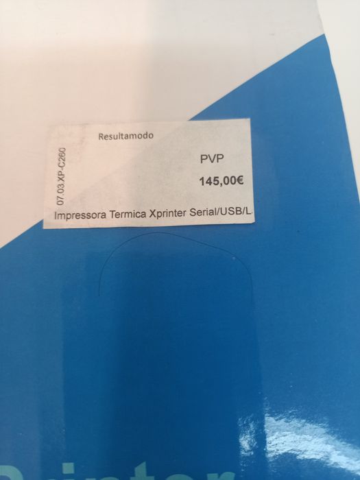 Impressora de talões Xprinter.