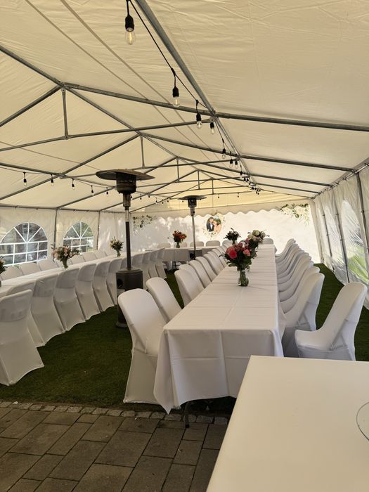 Duży Elegancki Namiot Imprezowy | Wesela Poprawiny Komunie | Wyposażenie