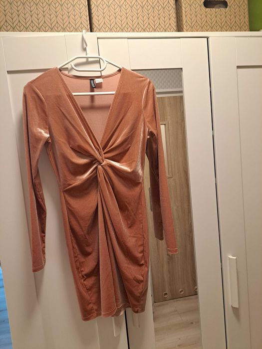 Sukienka welurowa H&M S