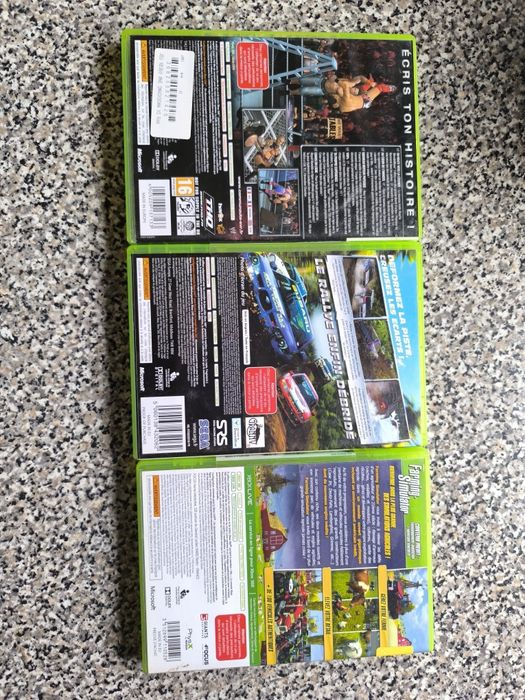 Sega rally/Farming simulator/SmackDown 2011 Xbox 360