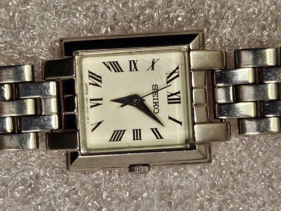 Seiko Classic Tank SWR083P1 Made in Japan rewizja 1N01B stan oryginalny
