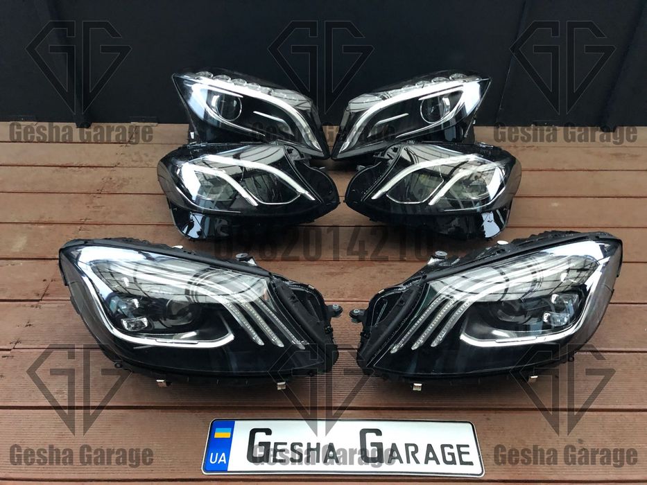Фара фари Mercedes мерседес w117w213w222w447w156w166 fullled xenon lci