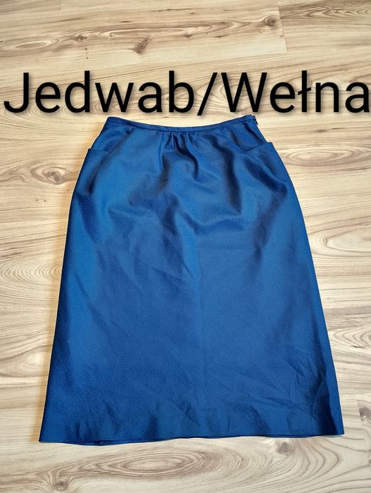 Niebieska Damska Jedwabna Spódnica David Szeto Blondie's Back 2008