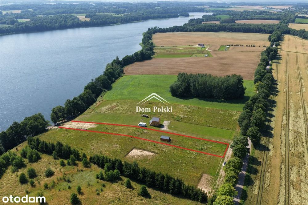Działka 3099 m², własna linia brzegowa J.Mieruńskie - Widok 2